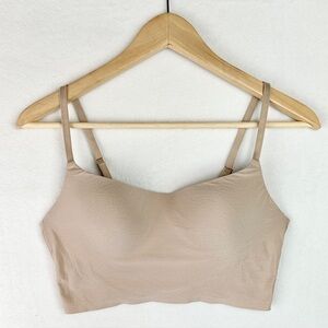 Pink Victoria Secret Loungin Lightly Lined Wireless Bra Women’s Size Medium Tan